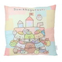 すみっコぐらし クッション スクエアクッション ツギハギ工場のふしぎなコ 集合 サンエックス ケイカンパニー プレゼント キャラクター グッズ シネマコレクション