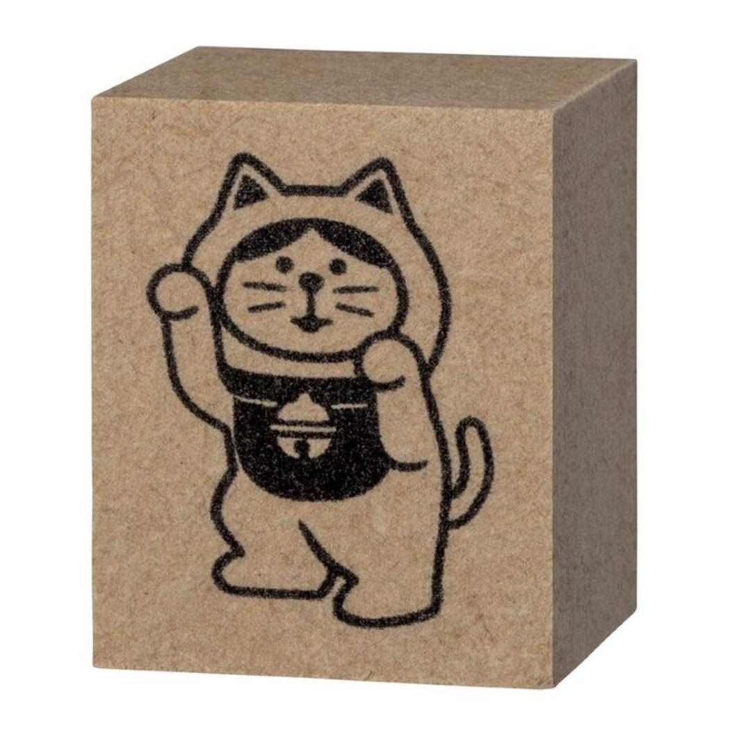 スタンプ FUKUMONOはんこ 踊る招き猫右手上げ デコレ かわいい お正月 グッズ メール便可 シネマコレクション