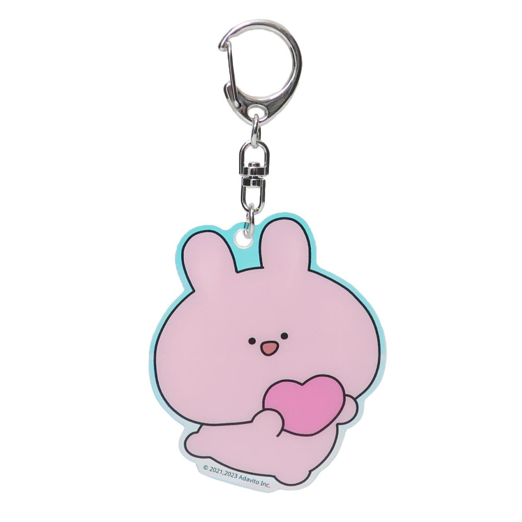 あさみみちゃん キーリング キラキラアクリルキーホルダー ハート ケイカンパニー プレゼント キャラクター グッズ メール便可 シネマコレクション