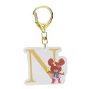 くまのがっこう キーチェーン イニシャルキーホルダー N ツジセル プレゼント かわいい 絵本キャラクター グッズ シネマコレクション(4)