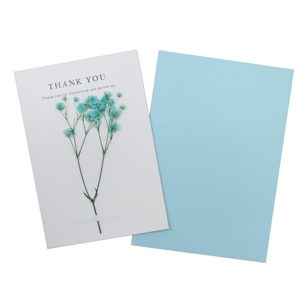 【12月は毎日ポイント10倍!】グリーティングカード ドライフラワー サンキュー アクティブコーポレーション メッセージカード 封筒付き グッズ メール便可 シ...