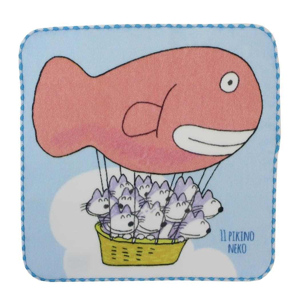 11ぴきのねこ ミニタオル インクジェットプリントハンカチタオル 11ピキノネコトアホウドリ 林タオル 汗拭きタオル 絵本キャラクター グッズ シネマコレクション