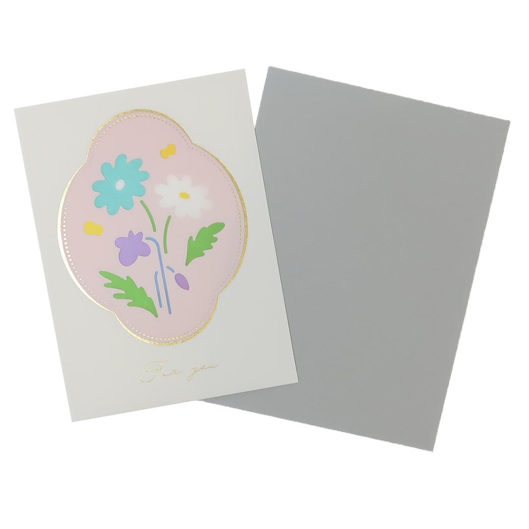 【12月は毎日ポイント10倍!】グリーティングカード フラワーウィンドウカード マーガレット APJ メッセージカード 多目的 封筒付き グッズ メール便可 シ...