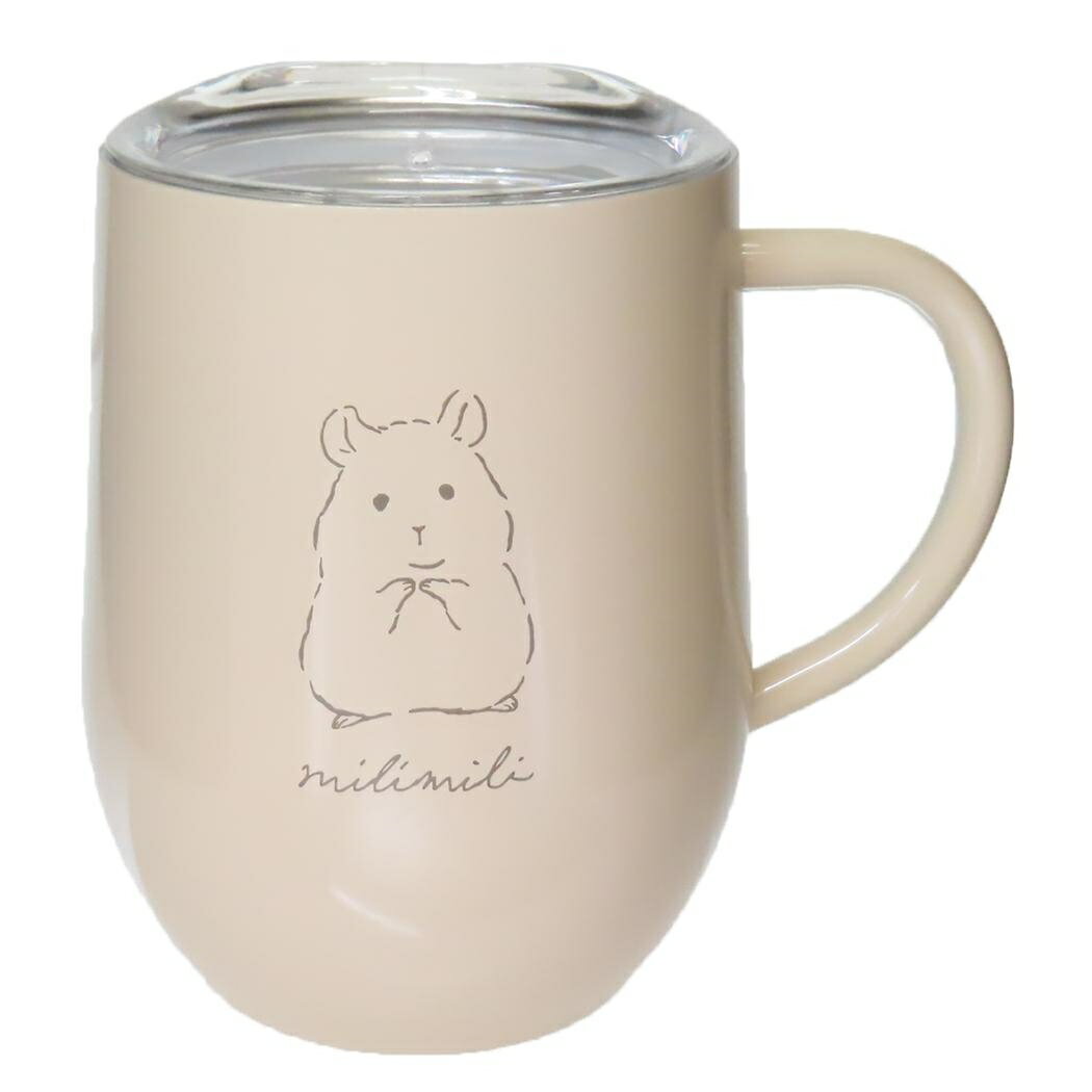 ミリミリ マグカップ 蓋付きステンレスマグ 320ml ハムスター クーリア プレゼント かわいい グッズ シネマコレクションのサムネイル