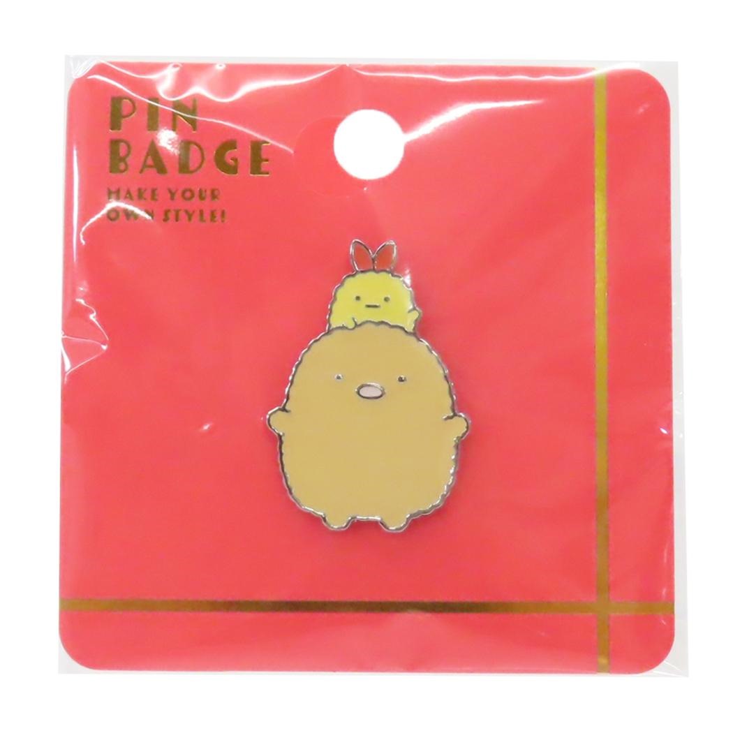 すみっコぐらし ピンバッジ PINS ピンズ とんかつとえびふらいのしっぽ サンエックス スモールプラネット プレゼント キャラクター グッズ メール便可 シネマコレクション