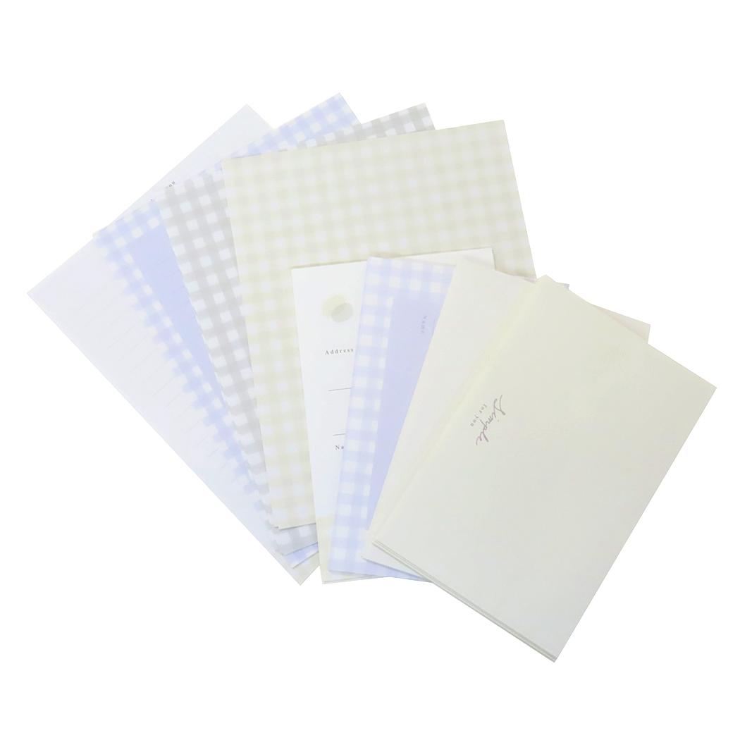 【12月は毎日ポイント10倍!】レターセット ボリューミーレター ペールギンガム クーリア 手紙セット 便箋&封筒 かわいい グッズ メール便可 シネマコレクシ...