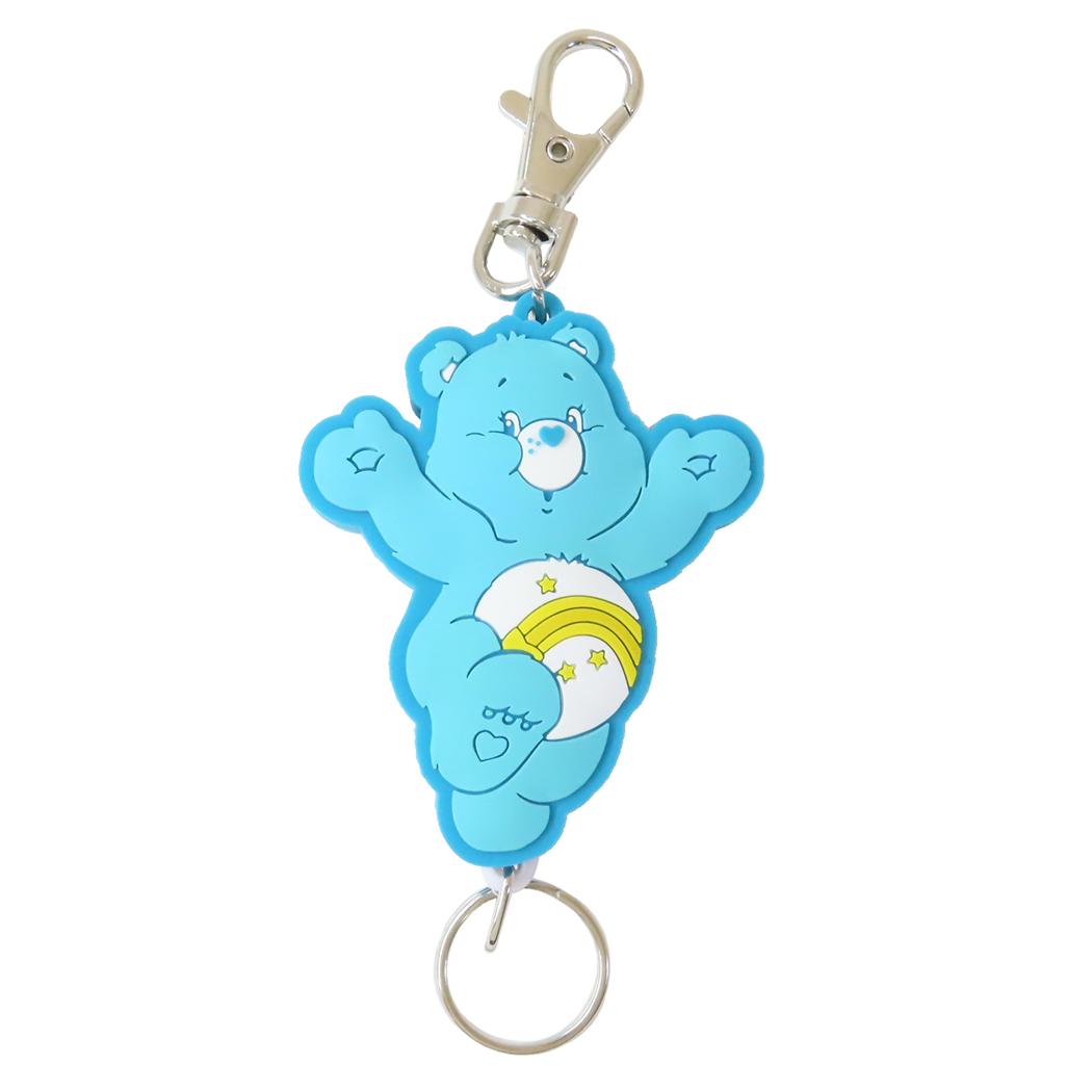 ケアベア キーリング ラバーリールキーホルダー Wish Bear CareBears エスケイジャパン 鍵ホルダー キャラクター グッズ メール便可 シネマコレクション