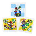 スーパーマリオ ハンドタオル ハンドタオル3枚組 ファインクルー 丸眞 入園入学準備雑貨 キャラクター グッズ シネマコレクション