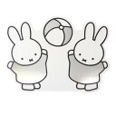 ミッフィー POSTCARD ダイカットポストカード ball ディックブルーナ Green Flash コレクション雑貨 絵本キャラクター グッズ メール便可...