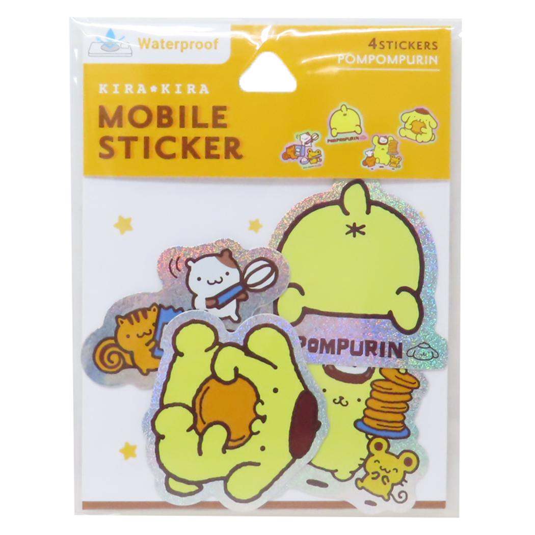 ポムポムプリン ダイカットシール モバイルステッカー サンリオ グルマンディーズ デコシール スマホステッカー キャラクター グッズ メール便可 シネマコレクションのサムネイル