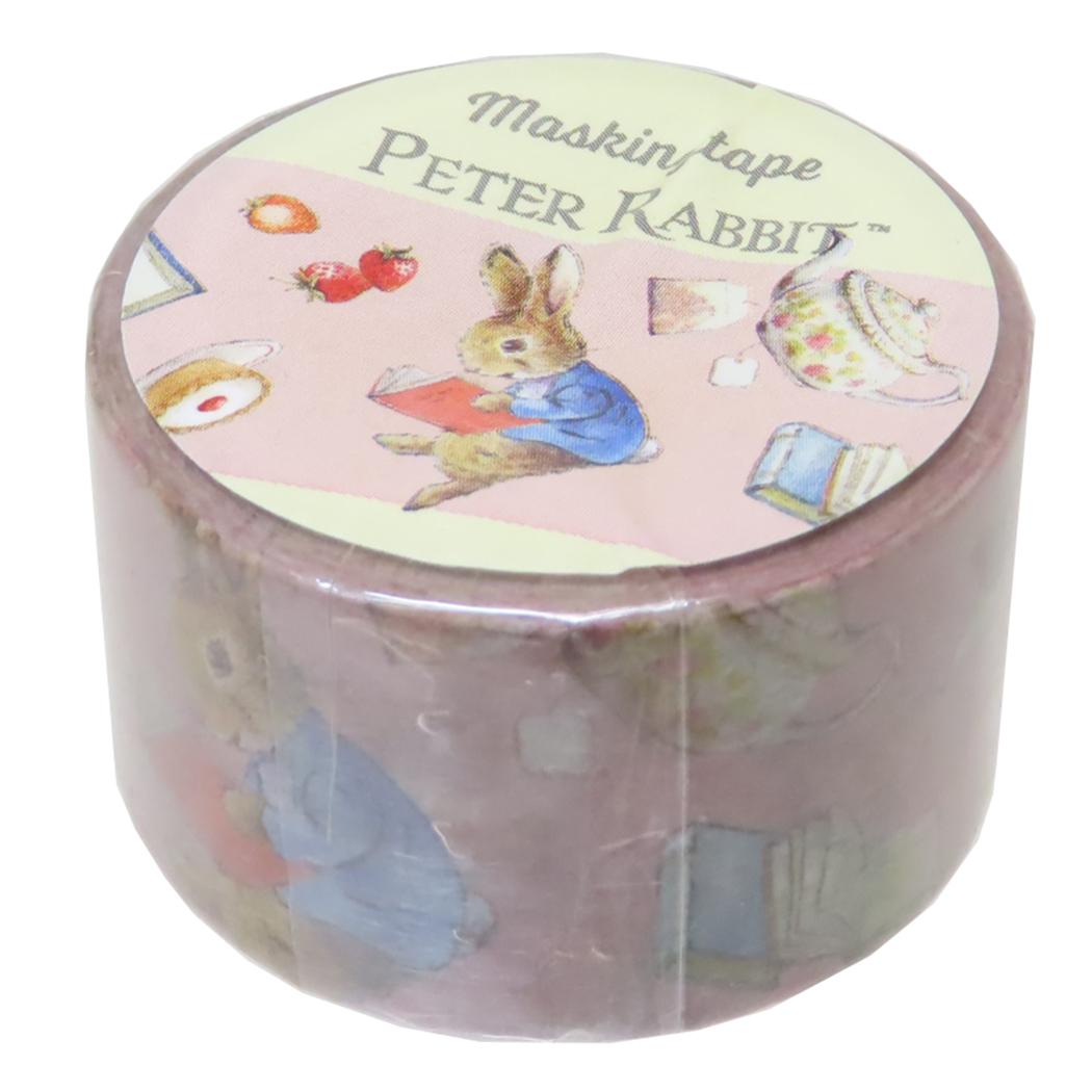 【12月は毎日ポイント10倍!】ピーターラビット クラフトテープ マスキングテープ BOOK ピンク S&C デコテープ 絵本キャラクター グッズ メール便可 ...