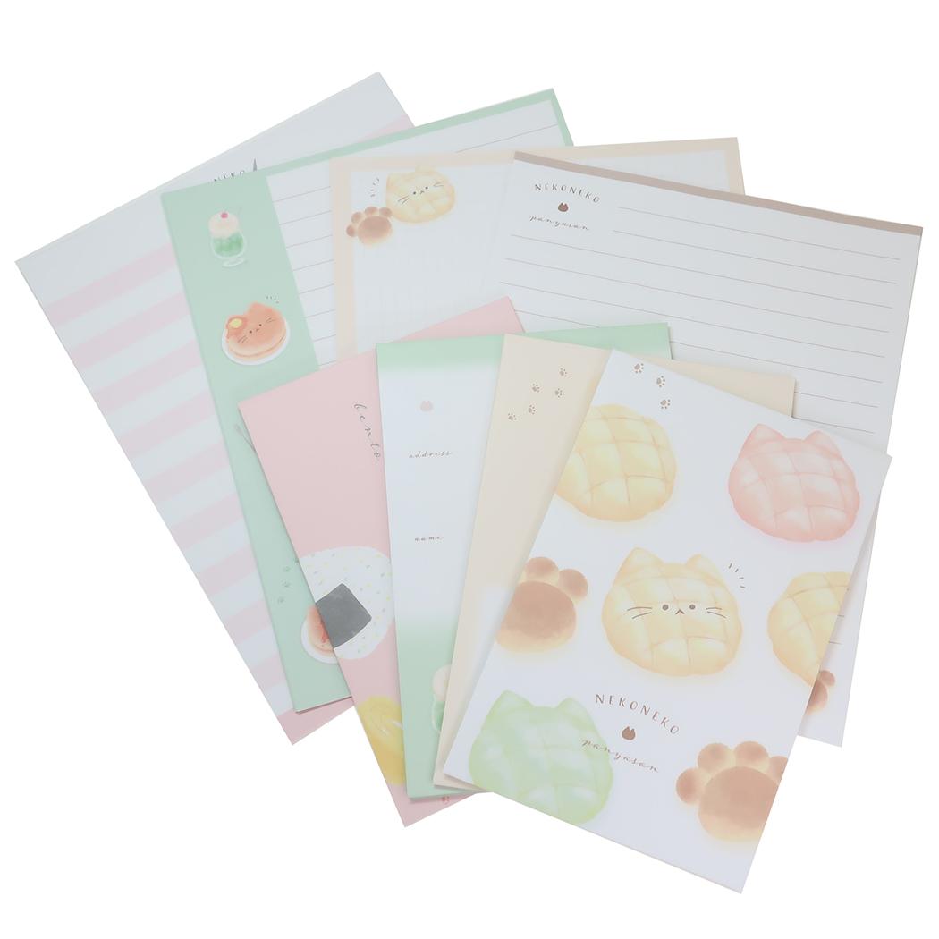 レターセット ソーメニーレター ねこねこパン屋さん カミオジャパン 手紙セット 便箋＆封筒 グッズ メール便可 シネマコレクションのサムネイル