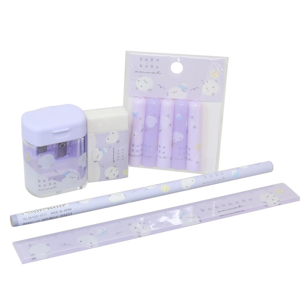 ころころアニマル 文具セット 5点文房具セット しまえなが クーリア 新学期準備文具 かわいい グッズ シネマコレクションのサムネイル