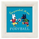リサとガスパール フレンチアート ミニアートフレーム サッカー ユーパワー GL-00691 絵本キャラクター インテリア 取寄品 シネマコレクション
