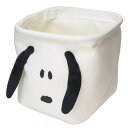 スヌーピー 卓上収納 ソフトスクエアボックスS FRONT SNOOPY ピーナッツ カミオジャパン 小物入れ キャラクター グッズ シネマコレクション