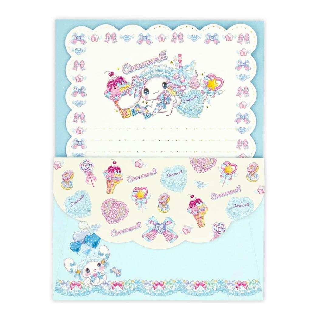 【12月は毎日ポイント10倍!】シナモロール レターセット 手紙セット サンリオ クローズピン 便箋&封筒 キャラクター ガーリーイラスト グッズ メール便可 ...