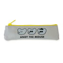 ねずみのANDY ペンポーチ ブックバンドペンケース グレー アンディ アイアップ 筆箱 文房具 かわいい キャラクター グッズ メール便可 シネマコレクション