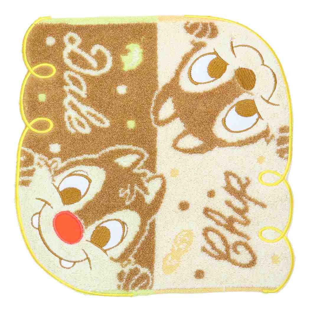 チップ&デール ミニタオル ジャガードハンカチタオル ひょっこりナッツ ディズニー 丸眞 汗拭きタオル キャラクター グッズ メール便可 シネマコレクション