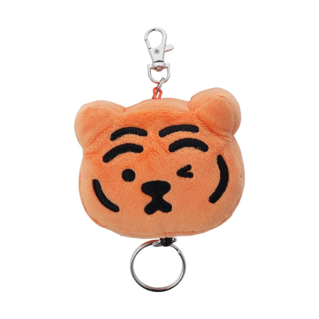 [포인트 10 배 & 쿠폰!] MUZIK TIGER 무지크 타이거 키링 릴 봉제 인형 키 체인 A 선스터 문구 매력 성장 키 체인 귀여운 캐릭터 상품 시네마 컬렉션