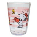 スヌーピー プラカップ クリアタンブラー 370ml Snoopy Baseball ピーナッツ カミオジャパン プラコップ かわいい キャラクター グッズ シ...