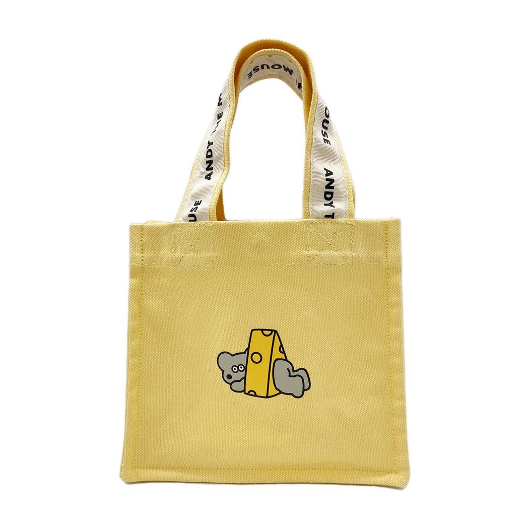 ねずみのANDY ランチトート ロゴテープミニランチバッグ イエロー アンディ ロータスウイング プレゼント キャラクター グッズ メール便可 シネマコレクショ...