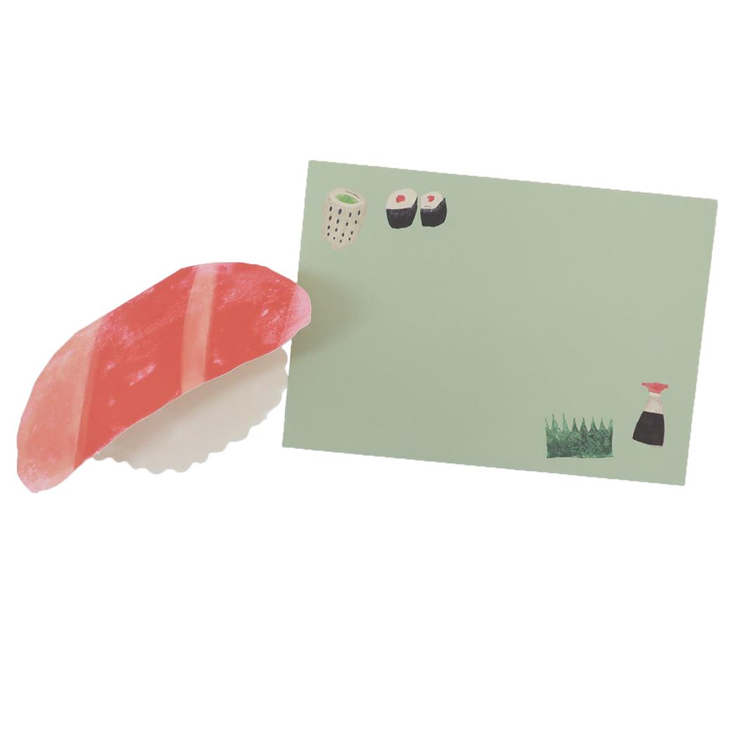 小林キノコ グリーティングカード おいしいカード まぐろ アクティブコーポレーション メッセージカード ギフトカード ゆる可愛い グッズ シネマコレクション