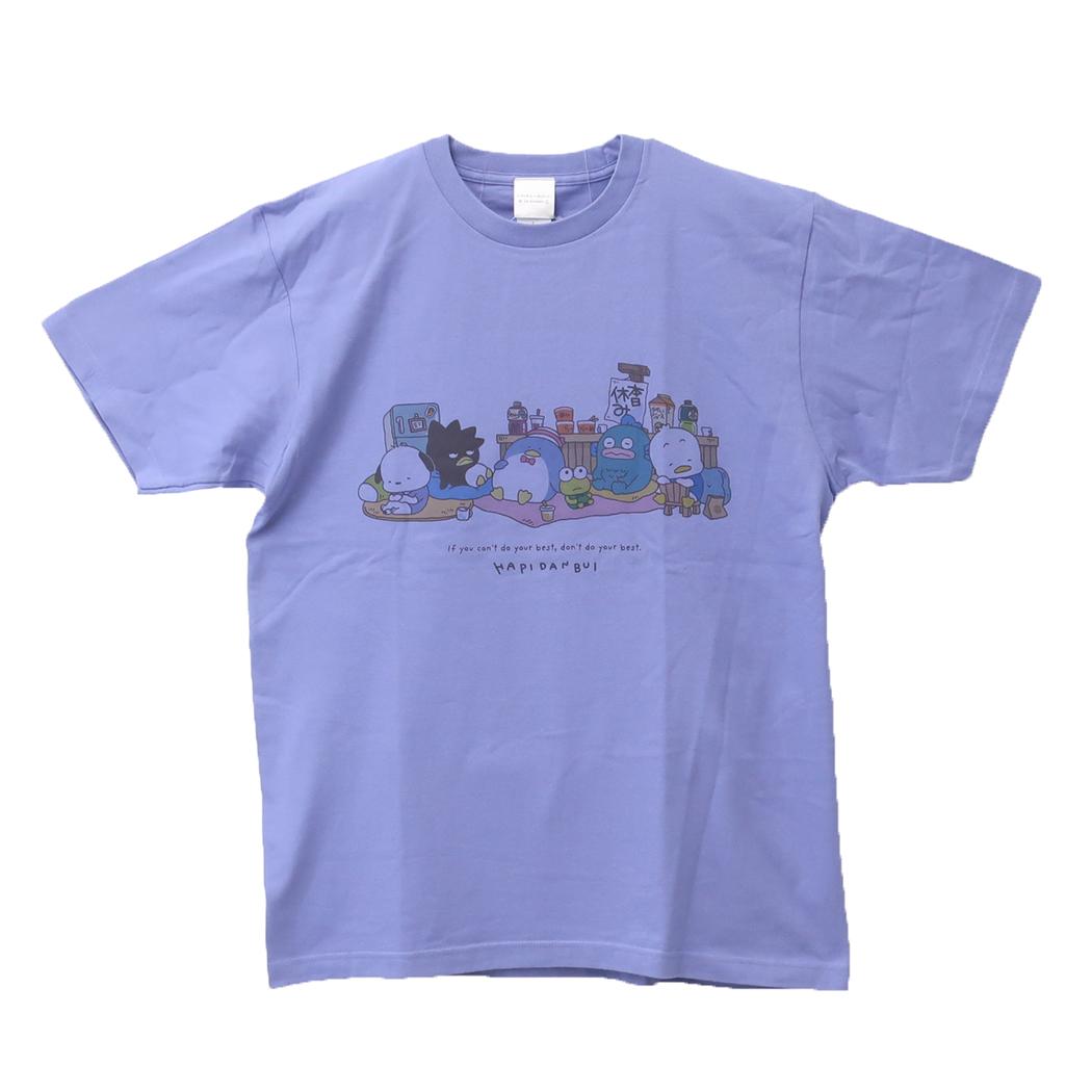 にしむらゆうじxはぴだんぶい Tシャツ T-SHIRTS 本日休み Lサイズ サンリオ スモールプラネット 半袖 キャラクター グッズ メール便可 シネマコレクション