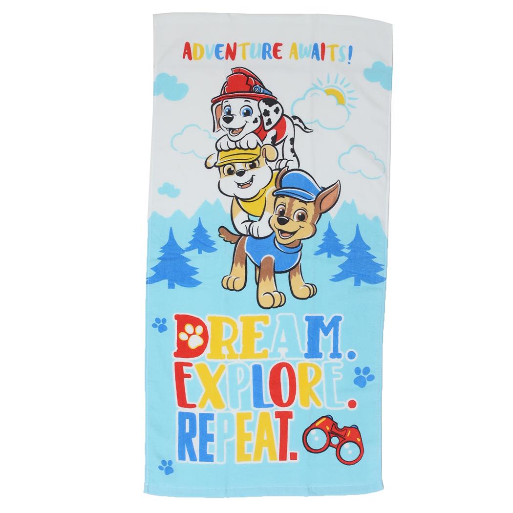 パウパトロール バスタオル プリントコンパクトバスタオル ポカポカ 林タオル お風呂タオル アニメキャラクター グッズ メール便可 シネマコレクション