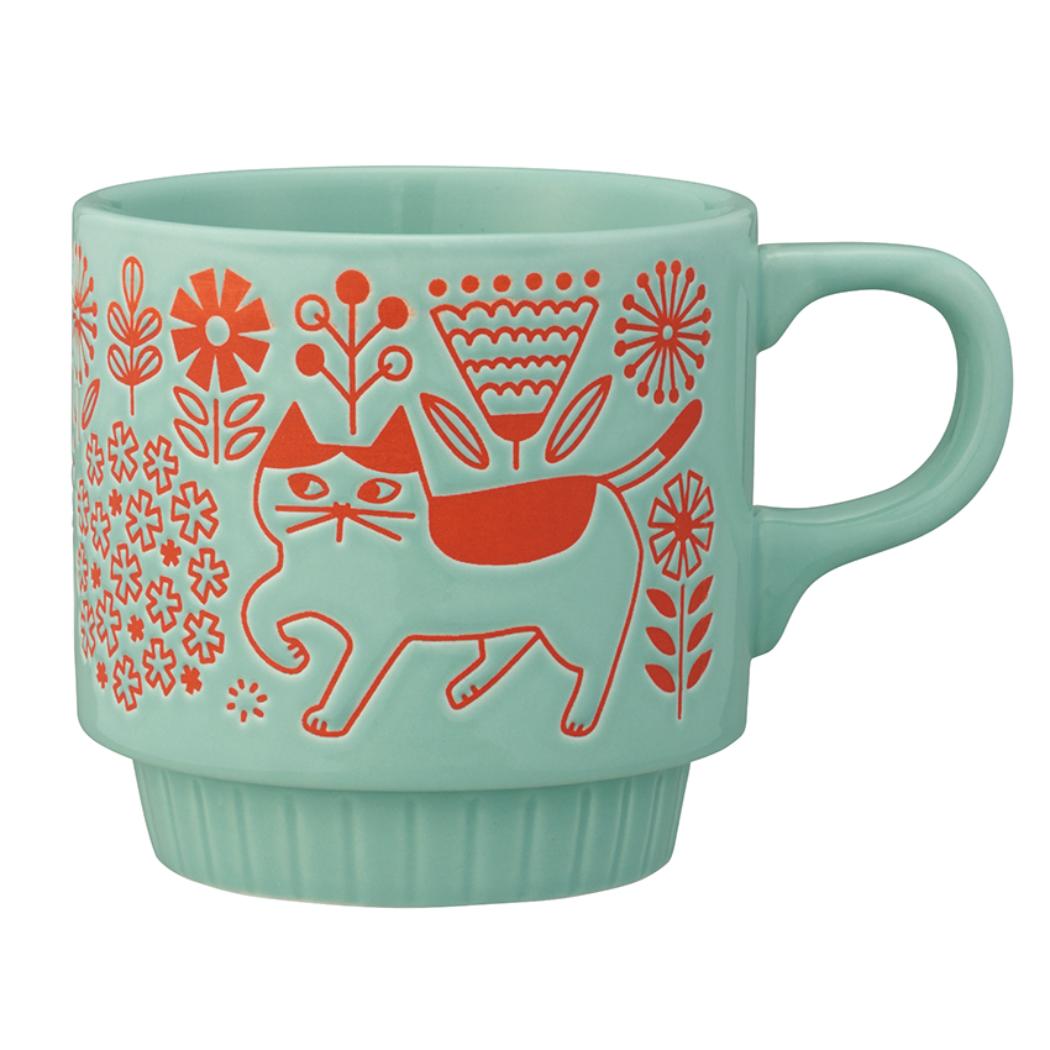 マグカップ おさんぽマグ お花畑 ねこ デコレ プレゼント かわいい グッズ シネマコレクション