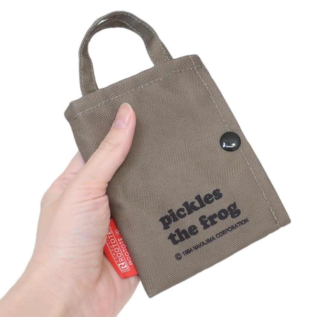 【ポイント10倍 & クーポン！】かえるのピクルス ミニミニバッグ IP．タイニールー．picles-A ベビートート BRN ルートート 小物入れ キャラクター グッズ メール便可 シネマコレクション 2