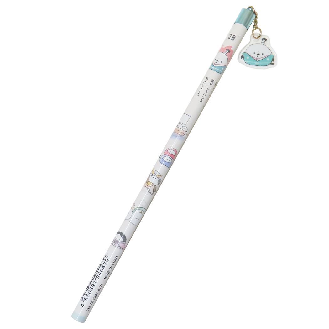 世界のえなが えんぴつ アクリルチャーム付き鉛筆 丸軸 2B にっぽんA クーリア 新学期準備文具 筆記用具 小学生 かわいい グッズ メール便可 シネマコレクションのサムネイル