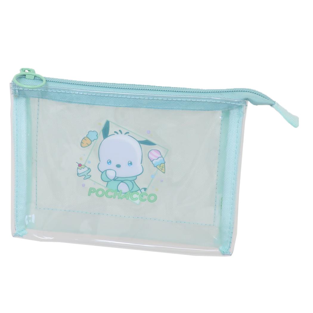 【12月は毎日ポイント10倍！】ポチャッコ コスメポーチ 3Pクリアメッシュポーチ 甘えんぼナミダ サンリ..