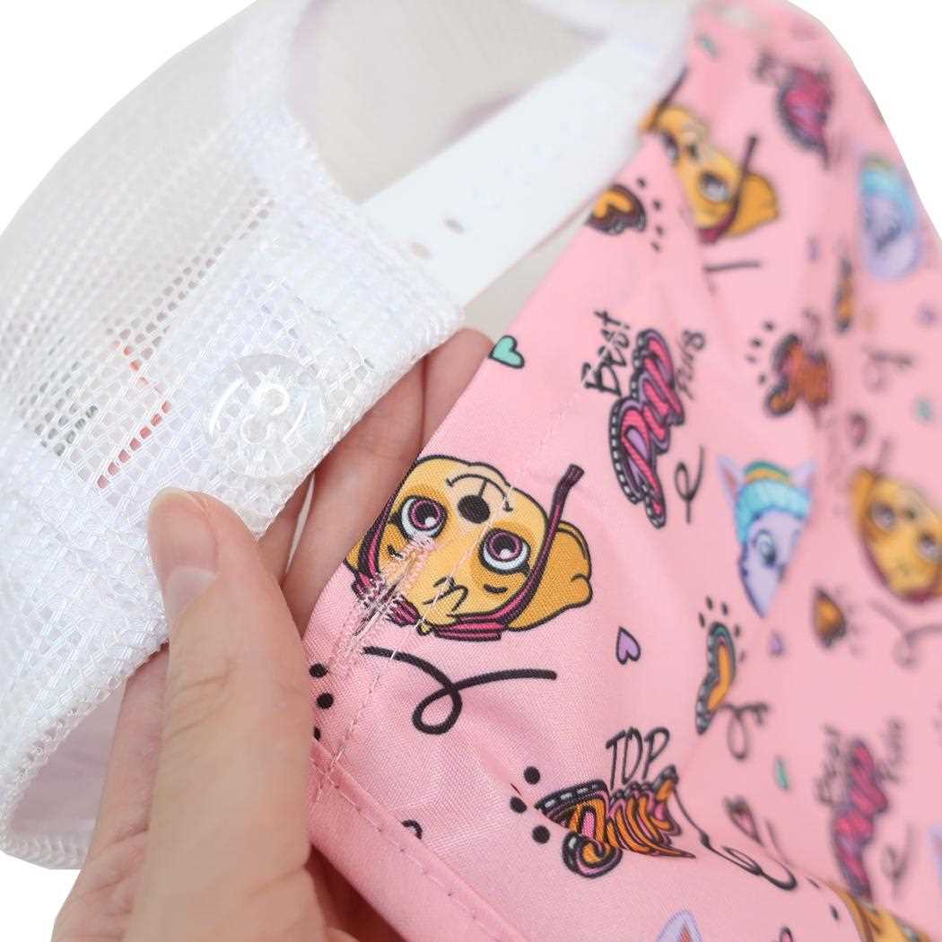 【ポイント10倍 & クーポン！】女児 日除けタレ付きメッシュキャップ 帽子 パウパ...