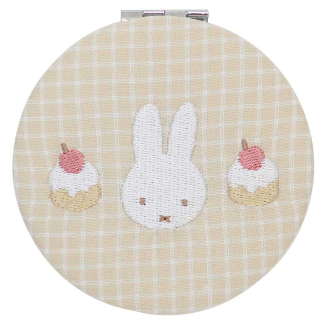 ミッフィー 手鏡 ミラー チェックシリーズ IV ディックブルーナ マリモクラフト コンパクトミラー 絵本キャラクター グッズ メール便可 シネマコレクション