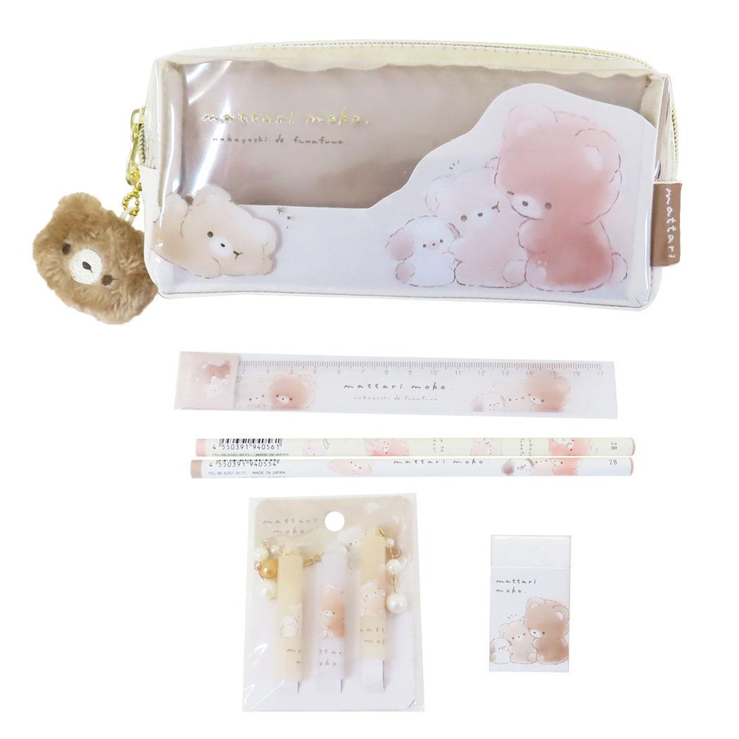 まったりもこ 文具セット 6点文房具セット くま クーリア 新学期準備文具 大容量 かわいい グッズ シネマコレクションのサムネイル