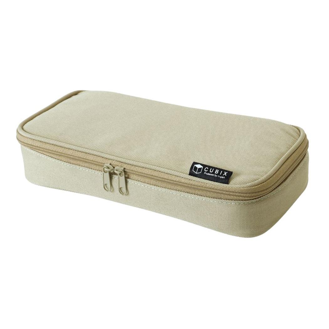 【12月は毎日ポイント10倍！】ペンポーチ ペン先の傷まないペンケース キャメル エムプラン 筆箱 大容量 新学期準備文具 グッズ シネマコレクション