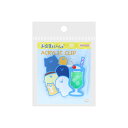 お文具といっしょ クリップ アクリルクリップ クリームソーダ2 サンスター文具 事務用品 キャラクター グッズ メール便可 シネマコレクション