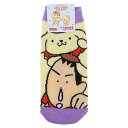 クレヨンしんちゃんxサンリオ 女性用靴下 キャラックス レディースソックス ボーちゃん ポムポムプリン スモールプラネット 大人向け キャラクター グッズ メー...