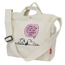 スヌーピー トートバッグ IP 2way PEANUTS-9L MEDIUM コットンバッグ Ivory ピーナッツ ルートート 手提げかばん 斜め掛け 肩掛けカバン ショルダーバッグ キャラクター グッズ シネマコレクション(4)