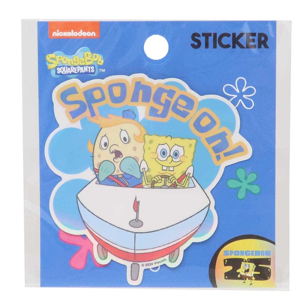 【ポイント10倍 & クーポン！】スポンジボブ ビッグシール ステッカー Sponge on S＆C デコレーション キャラクター グッズ メール便可 シネマコレクション