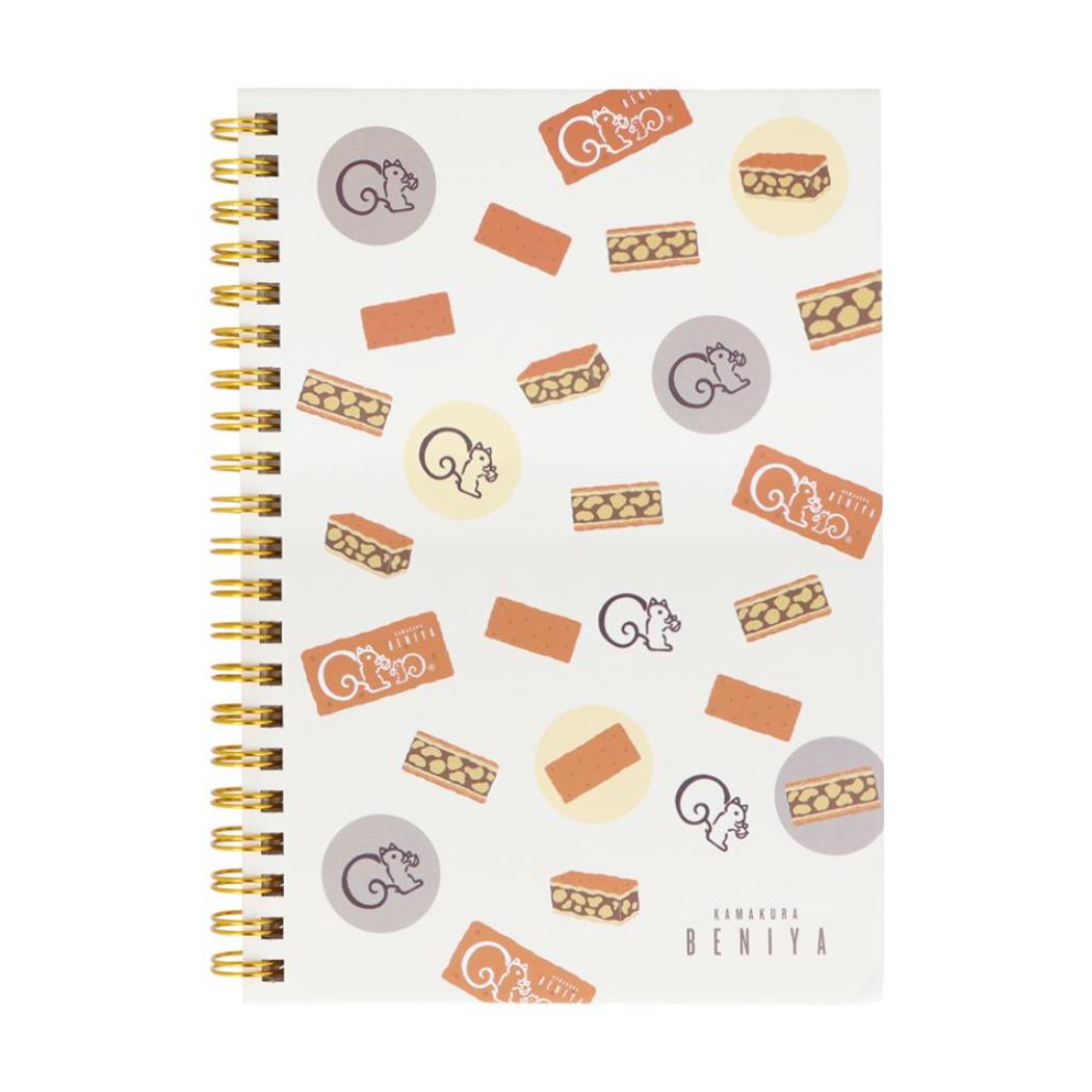 鎌倉紅谷 クルミッ子 リングノート Wリングノート B6 B柄 サンスター文具 横罫線 おしゃれ文具 グッズ メール便可 シネマコレクションのサムネイル