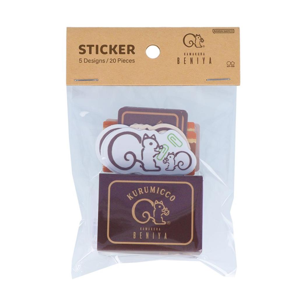 鎌倉紅谷 クルミッ子 フレークシール ボックス入フレークシール A柄 サンスター文具 DECOシール デコレーション グッズ シネマコレクションのサムネイル