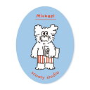 scooty studio キャラクターステッカー ダイカットステッカー 大 Michael oval フロンティア デコシール デコレーション 耐水耐光 かわ...