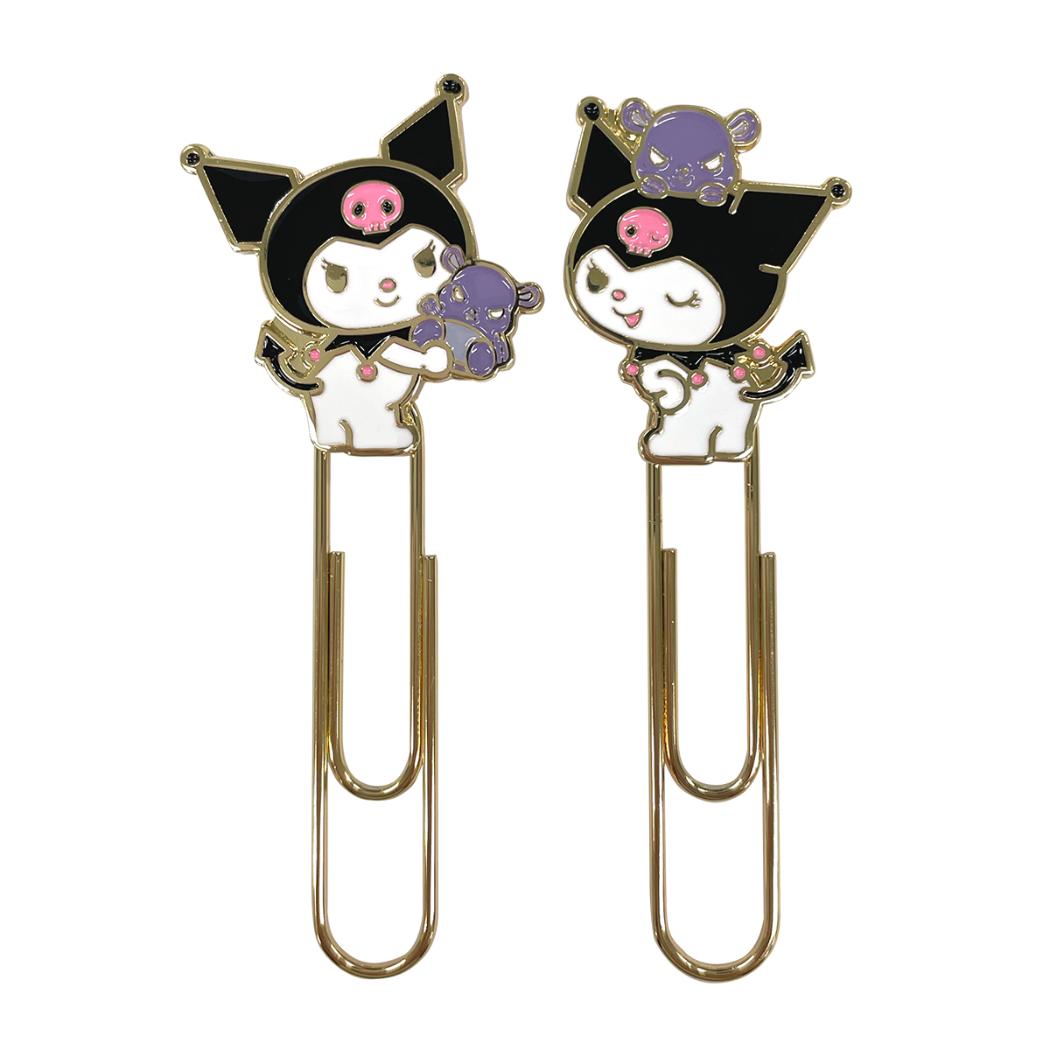 【12月は毎日ポイント10倍!】クロミ クリップ メタルクリップセット 2個セット サンリオ アイアップ 事務用品 書類整理 ブックマーカー キャラクター グッ...