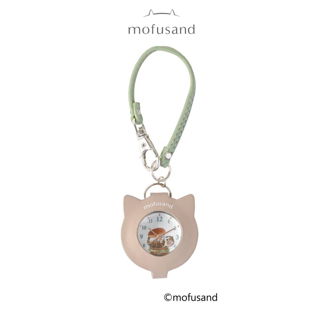 モフサンド 懐中時計 ストラップルーペウォッチ GY mofusand フィールドワーク プレゼント バッグチャーム かわいい キャラクター グッズ メール便可 シネマコレクション
