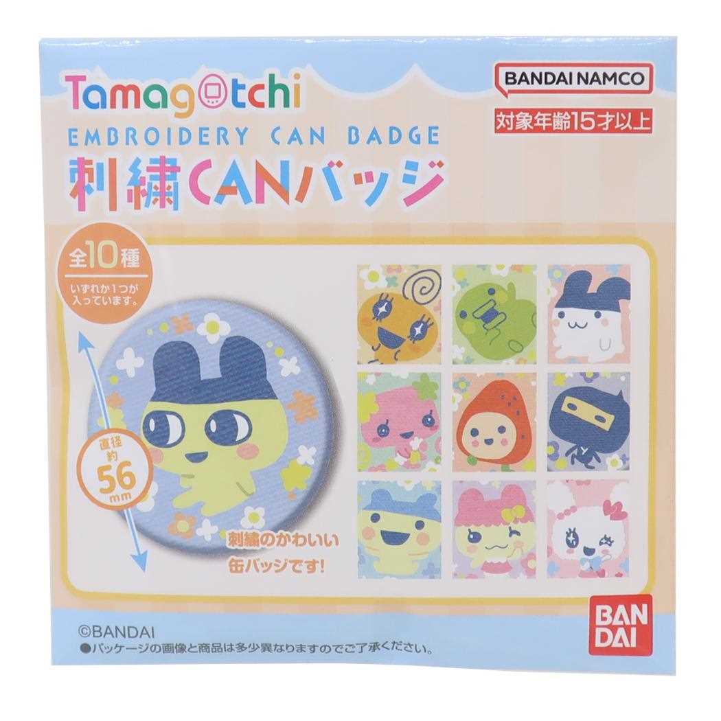 【ポイント10倍 & クーポン！】たまごっち 缶バッジ 刺繍CANバッジ 全10種 バンダイ コレクション雑貨 キャラクター グッズ メール便可 シネマコレクションのサムネイル