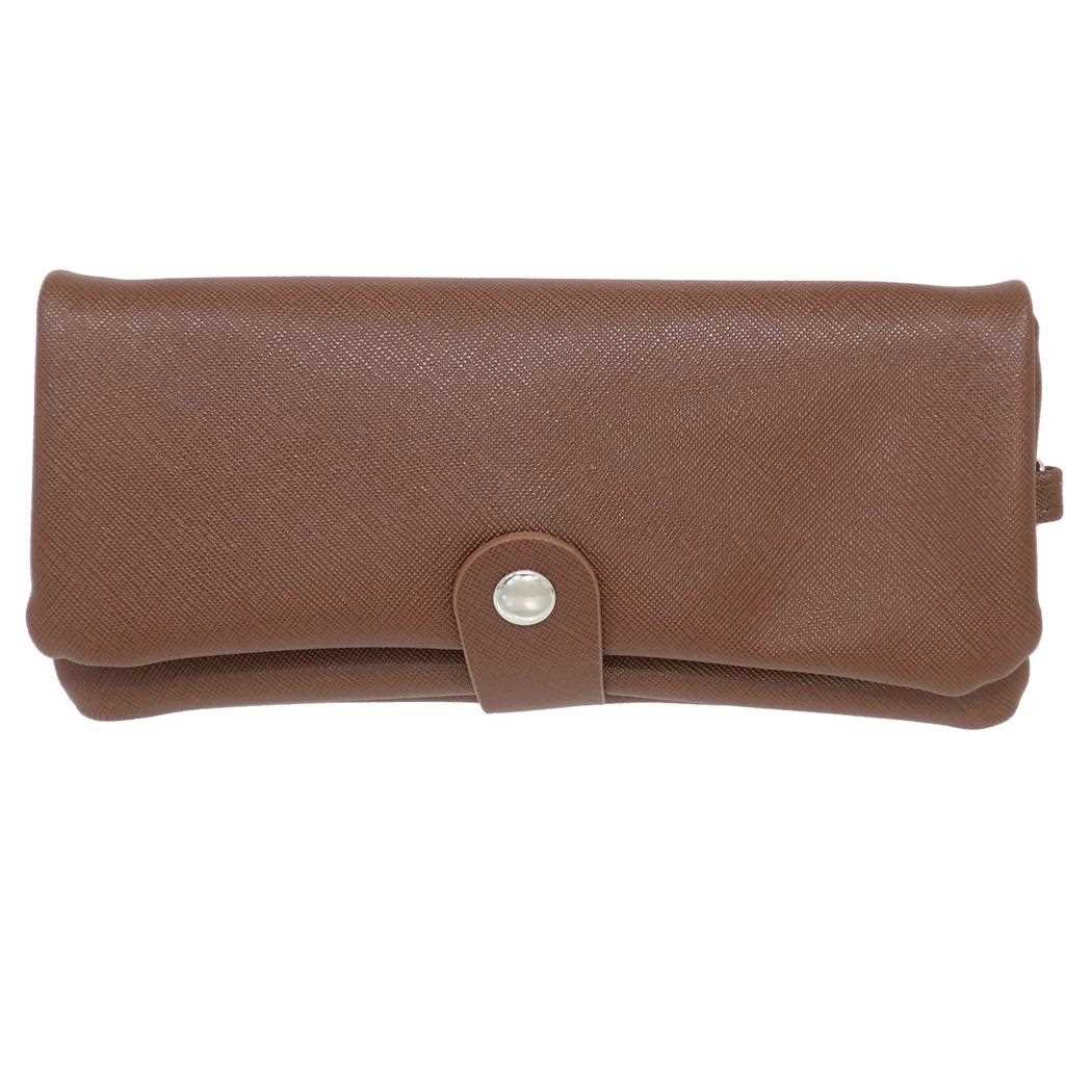 ペンポーチ フラットトレーペンケース ブラウン カミオジャパン 筆箱 新学期準備文具 シンプル グッズ メール便可 シネマコレクション