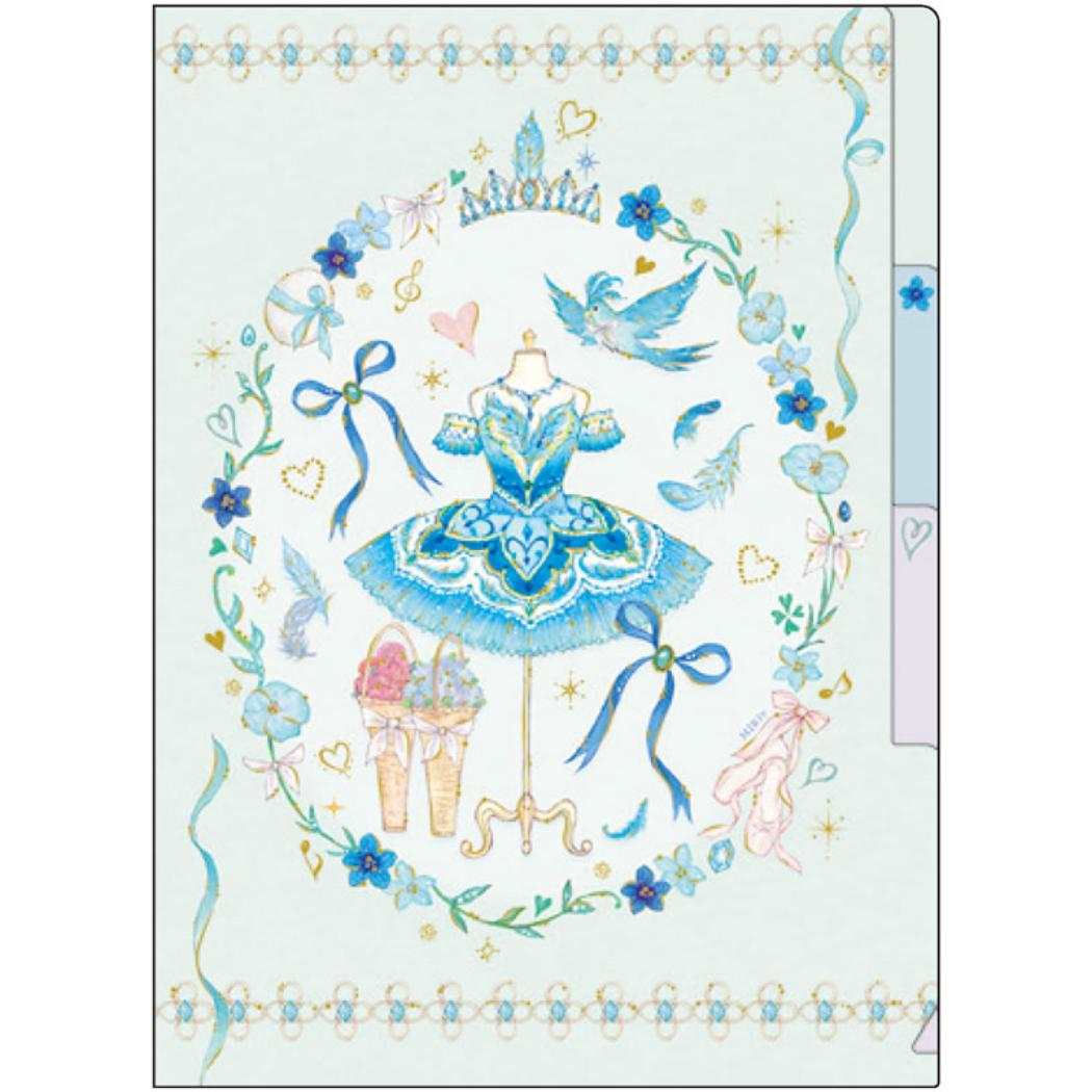 たけいみき ポケットファイル A5クリアファイル 3ポケット フロリナ王女と青い鳥 アニマル クローズピ..