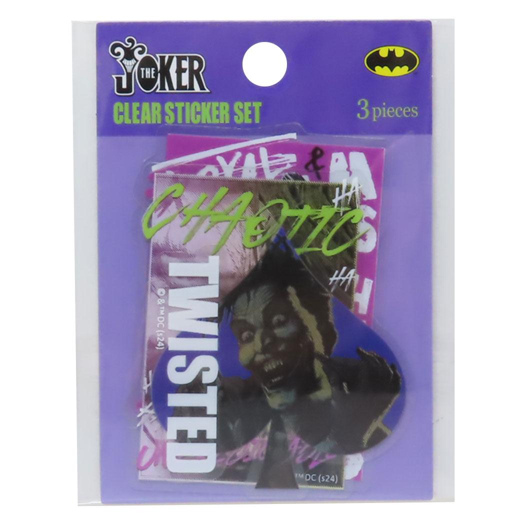 Rakuten - 【ポイント10倍 & クーポン！】ジョーカー ダイカットシール クリアステッカーセット Aセット THE JOKER DCコミック ティーズファクトリー デコレーション デコシール スマホステッカー キャラクター グッズ メール便可 シネマコレクション
