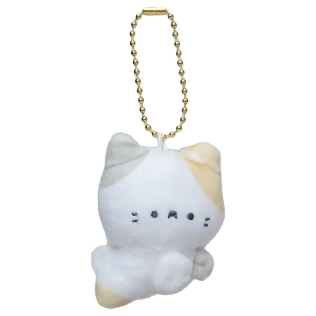 マスコット てちてっちキーホルダー みけねこ カミオジャパン プレゼント ミニぬいぐるみボールチェーン かわいい グッズ シネマコレクション